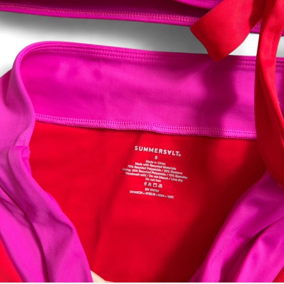 Summersalt Pink and Red Wrap Bikini - Picture 7 of 8